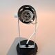 Modernist adjustable wall light in brushed aluminium, 1970s Vintage.