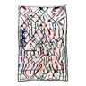 Tapis berbère Azilal écru à motifs colorés 2,33x1,44m