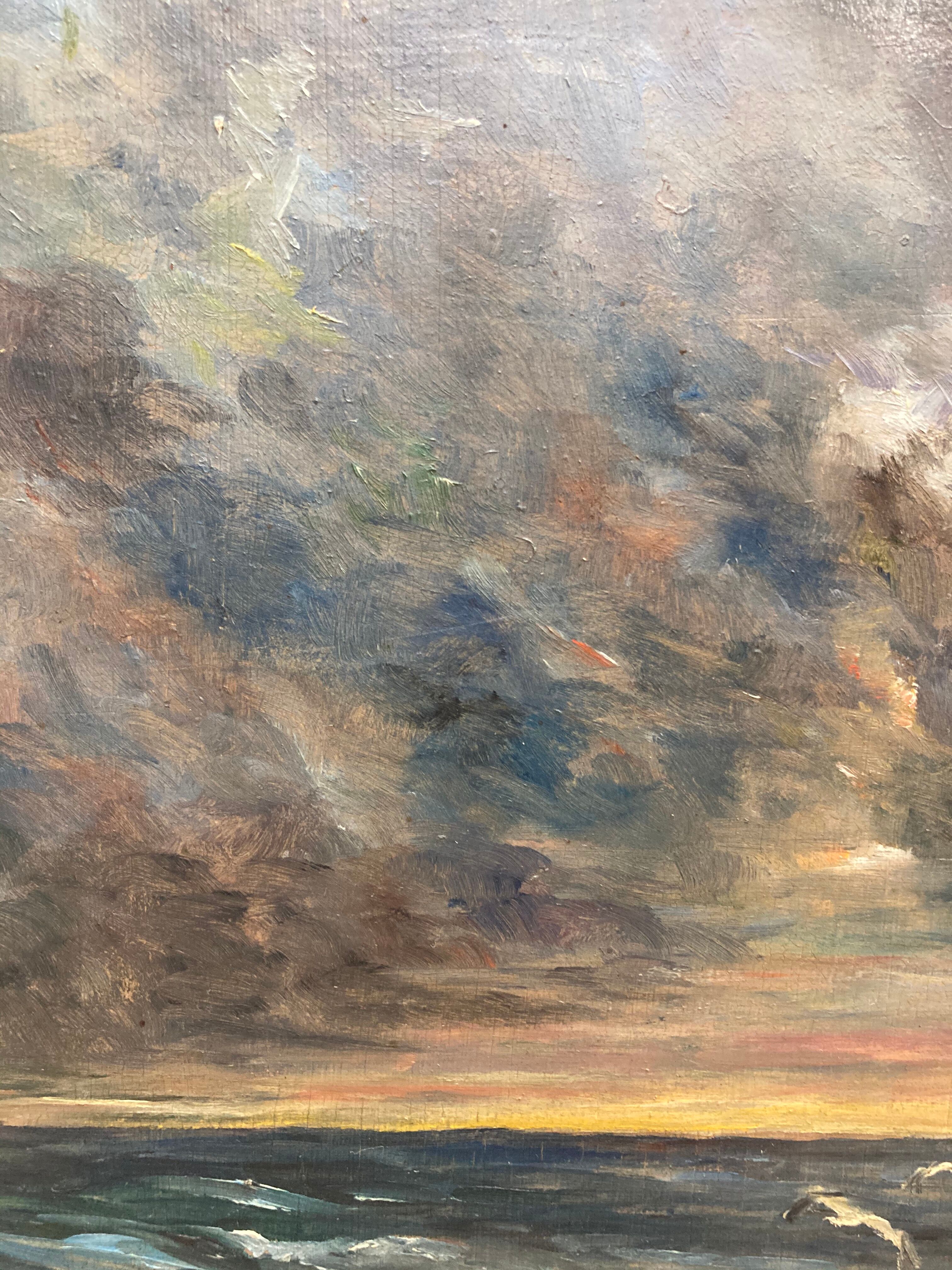 Vintage marine painting