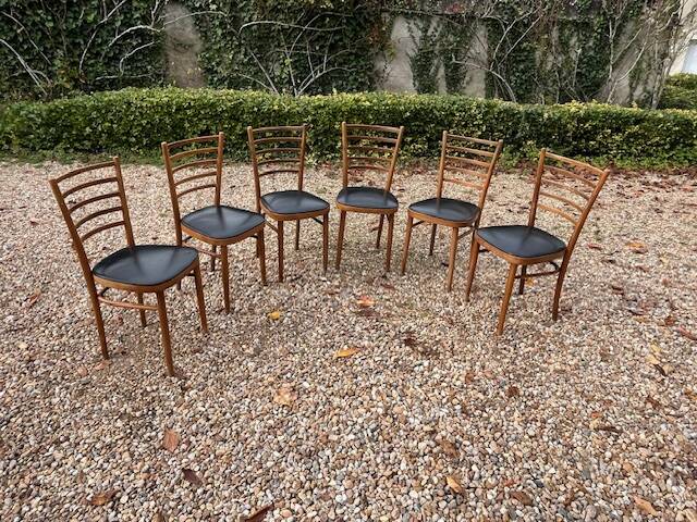 Set of 6 vintage chairs, Scandinavian style