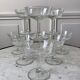 Lot de 10 coupes à champagne en verre cristallin années 50-60