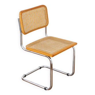 Cesca B32 Breuer Chair Made in Italy - Reupholstered seat cane