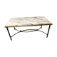 Table basse dorée années 60/70