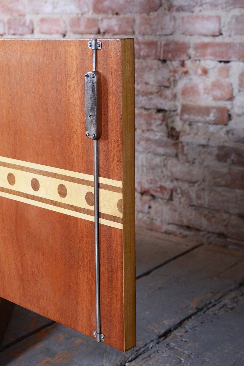 Art Deco Bookcase in Elm and Mahogany, 1920s