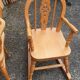 2 solid wood children's armchairs