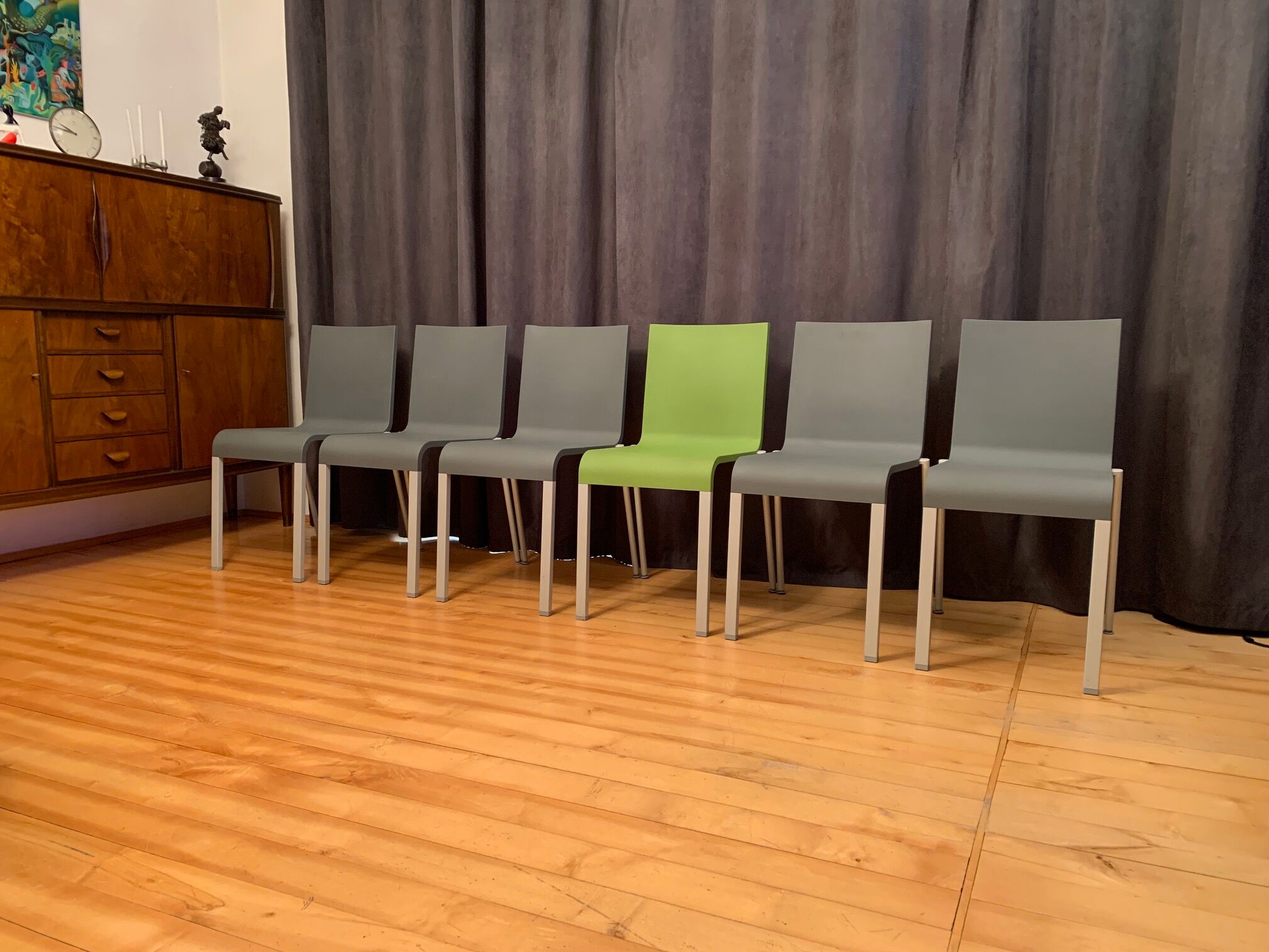 Set of six .03 chairs by Maarten Van Severen, Vitra, 1990s
