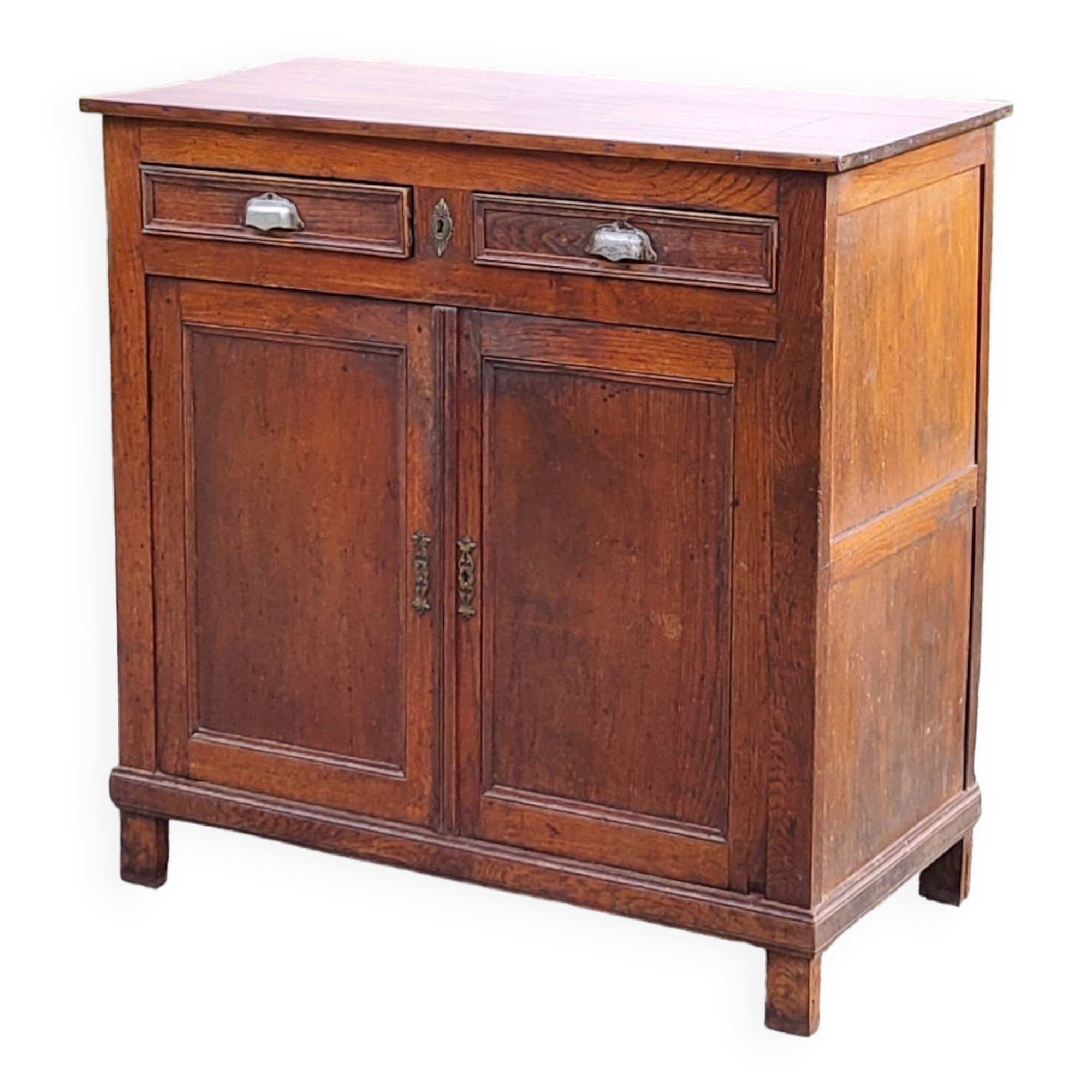 Parisian sideboard in solid oak and solid poplar early 20th century