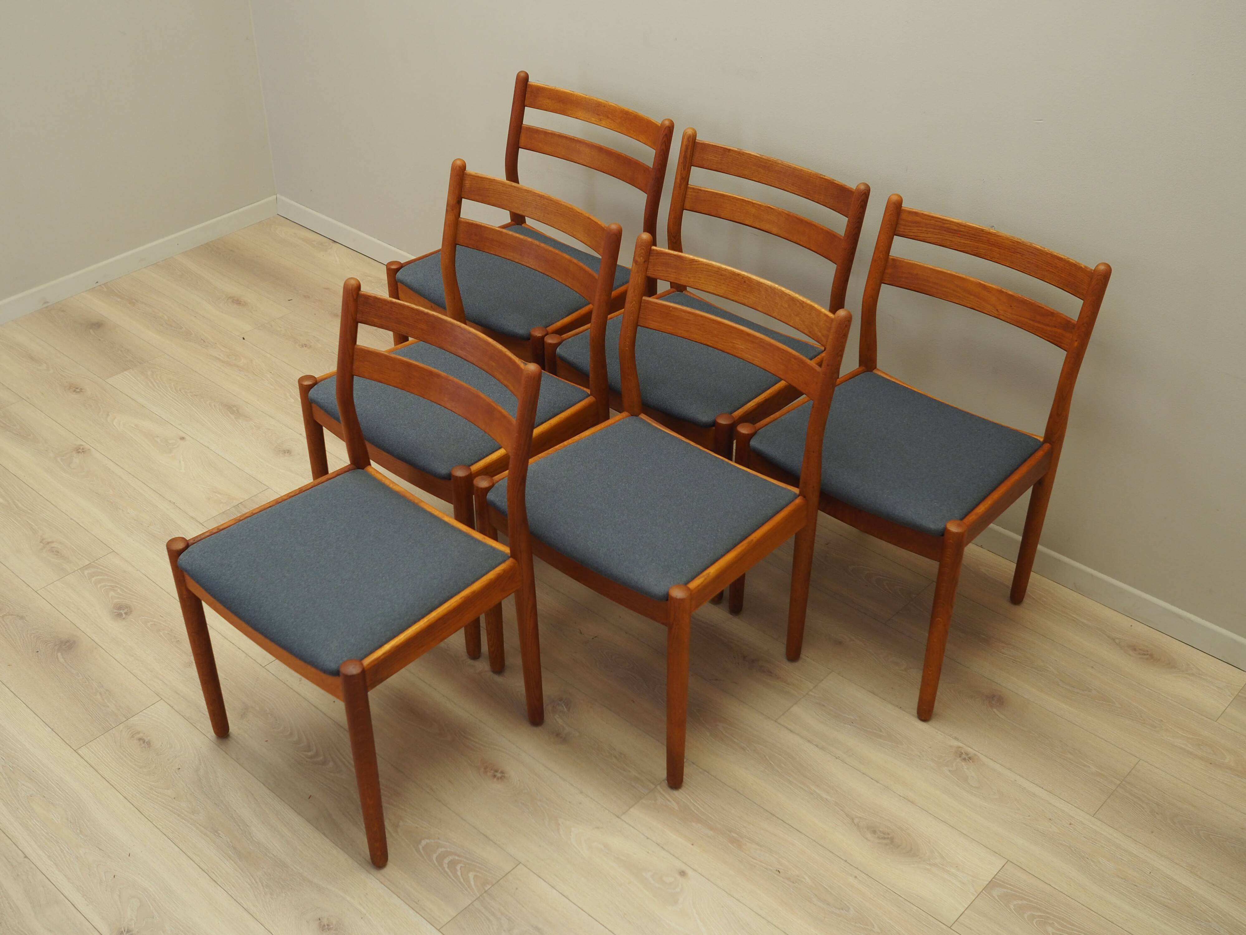Set of six teak chairs, Danish design, 1970s, designer: Poul M. Volther