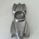 Antique Art Deco Mercedes aluminum car ashtray?