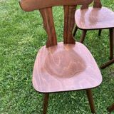 Set of 4 1960s Brutalist Style Bistro Chairs