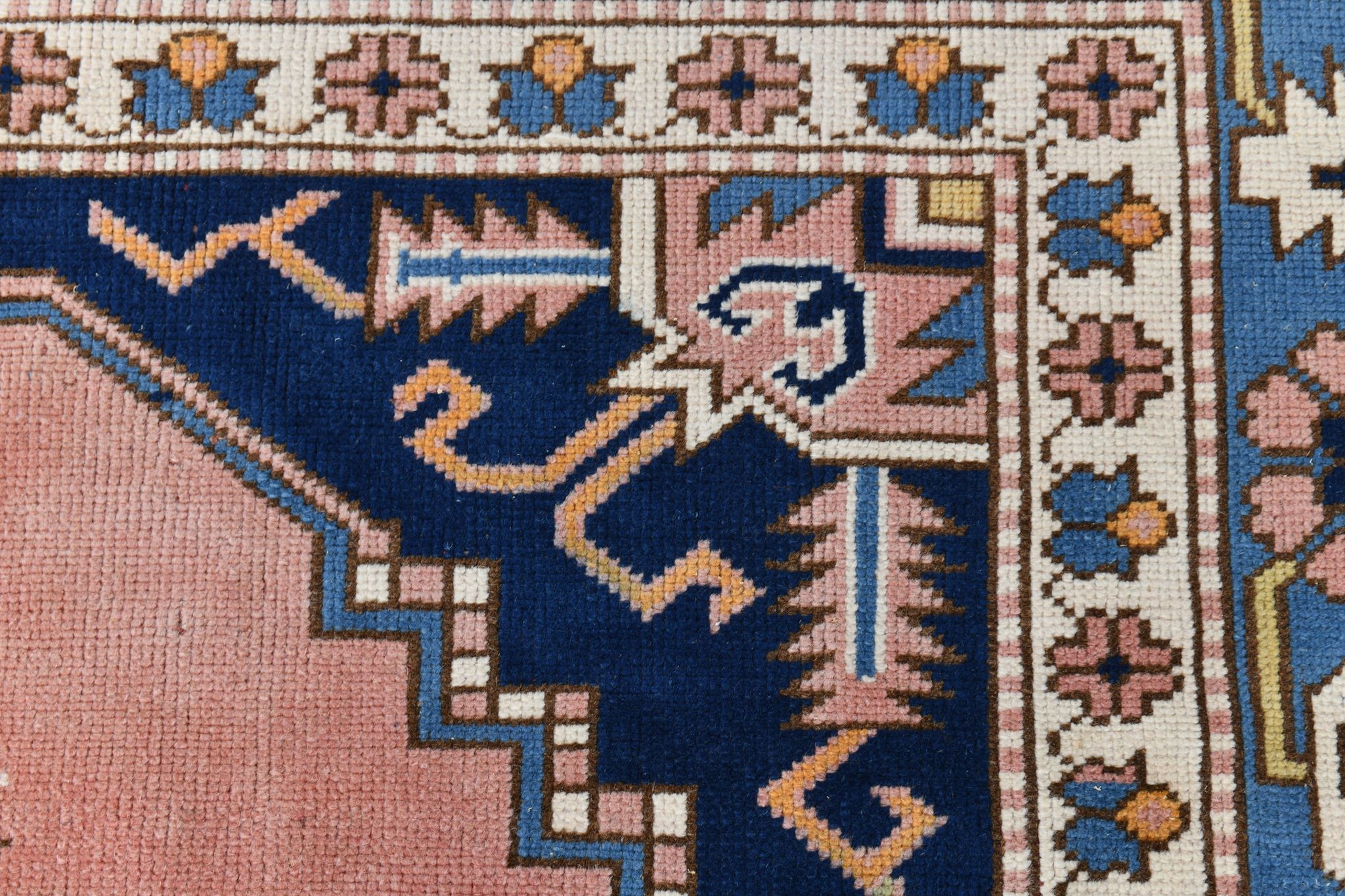 6x9 oushak vintage rug, 186x267cm
