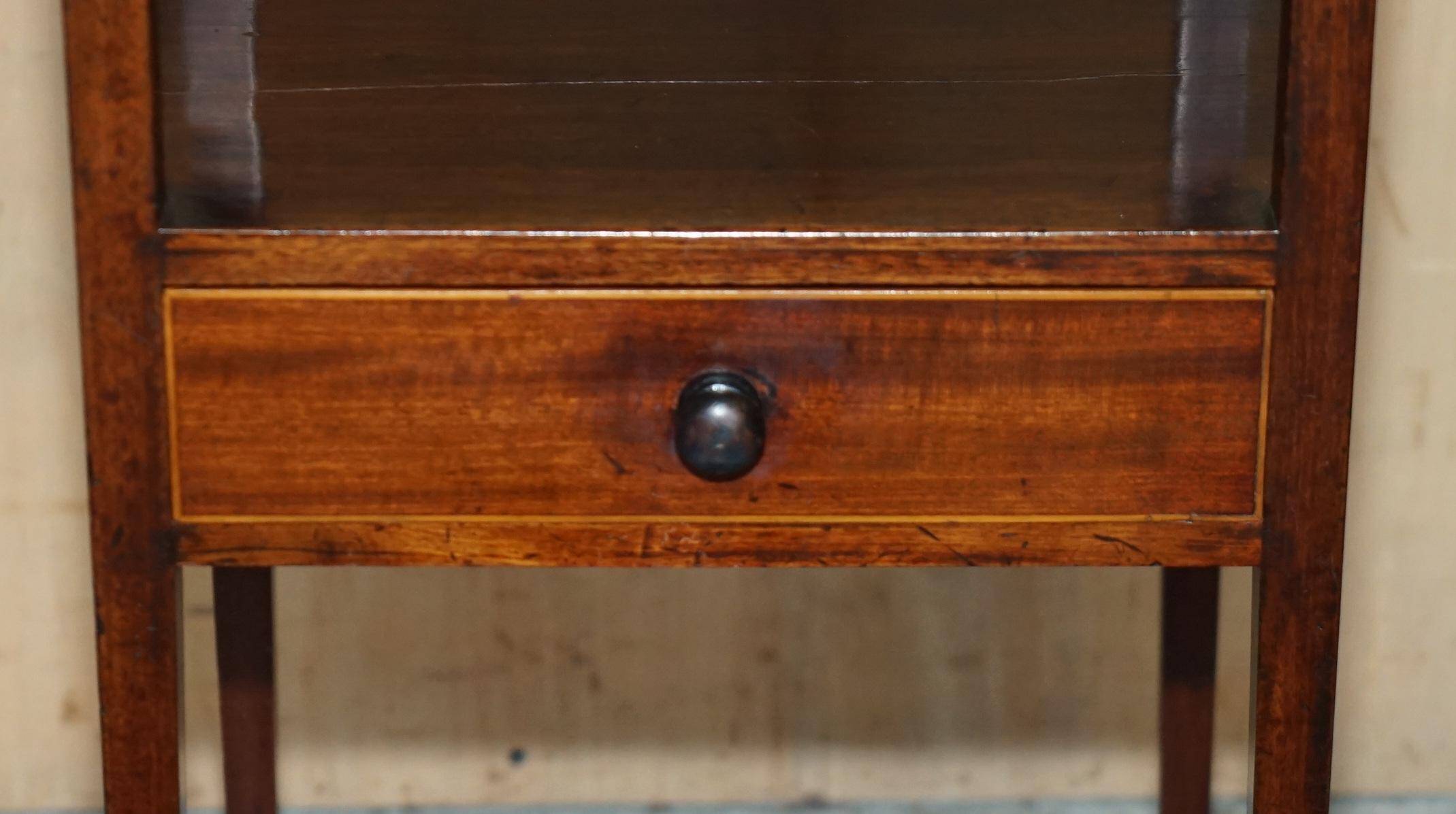 Georgian hardwood washstand with J & MP Bell ceramic bowl.