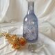 Carafe en verre ciselé bleu