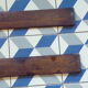 Paire de skis anciens en bois 2,05 m