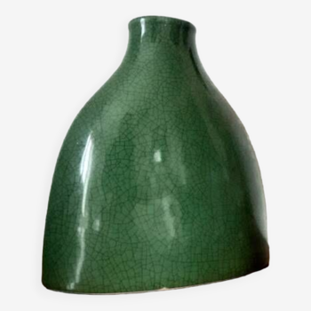 Green designer ceramic vase