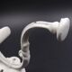 Old white enamelled metal patère
