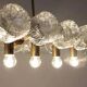 Unique Design Glass Chandelier, Czechoslovakia, 1970s