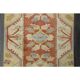 1970s Vintage Turkish Handmade Wool & Cotton Orange Runner Rug 69X196