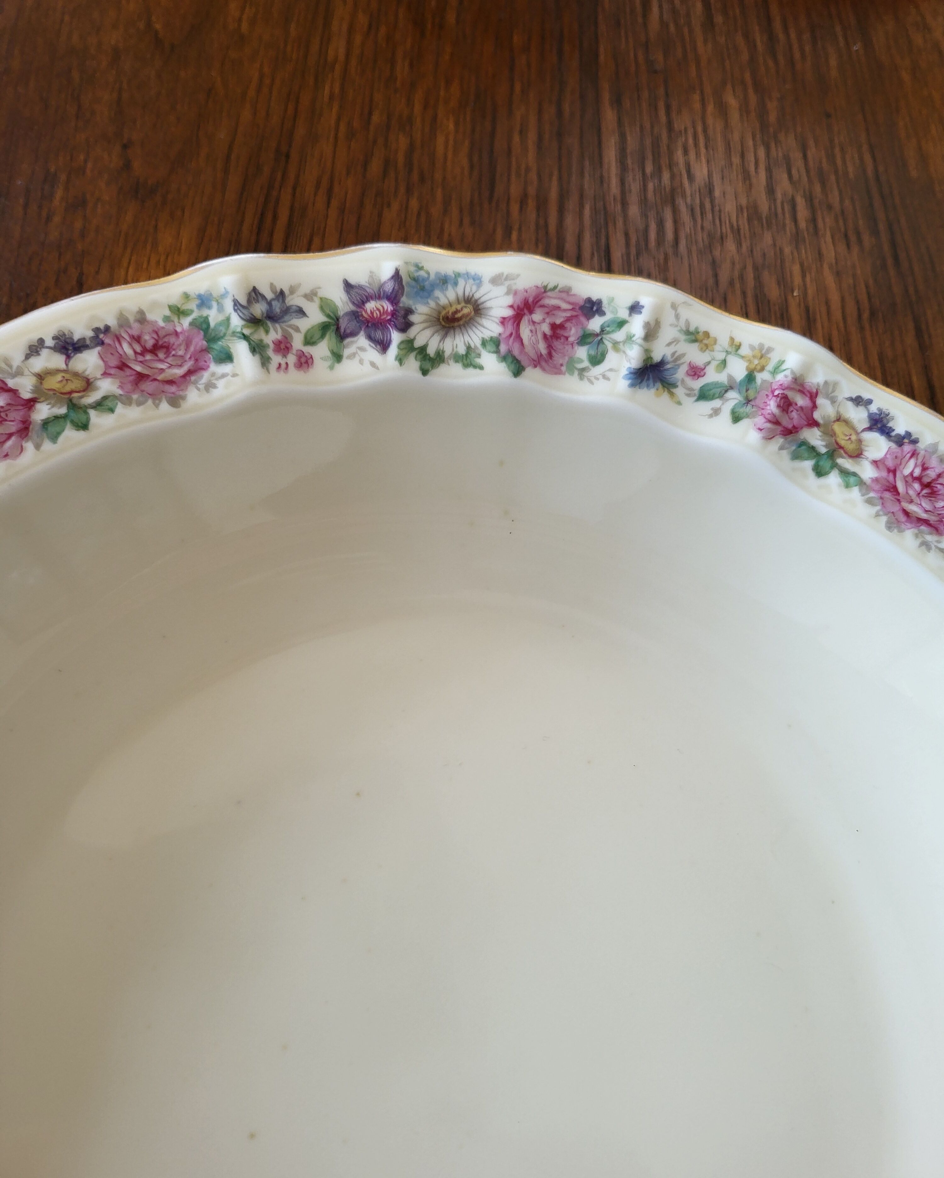 Limoges Bernardaud. Large Round Deep Plate