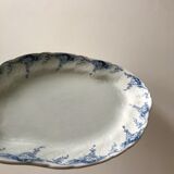 Oval iron clay dish K&G Lunéville model "Angèle" late 19th century