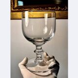 Large crystal beer or dessert glasses, 2 heights