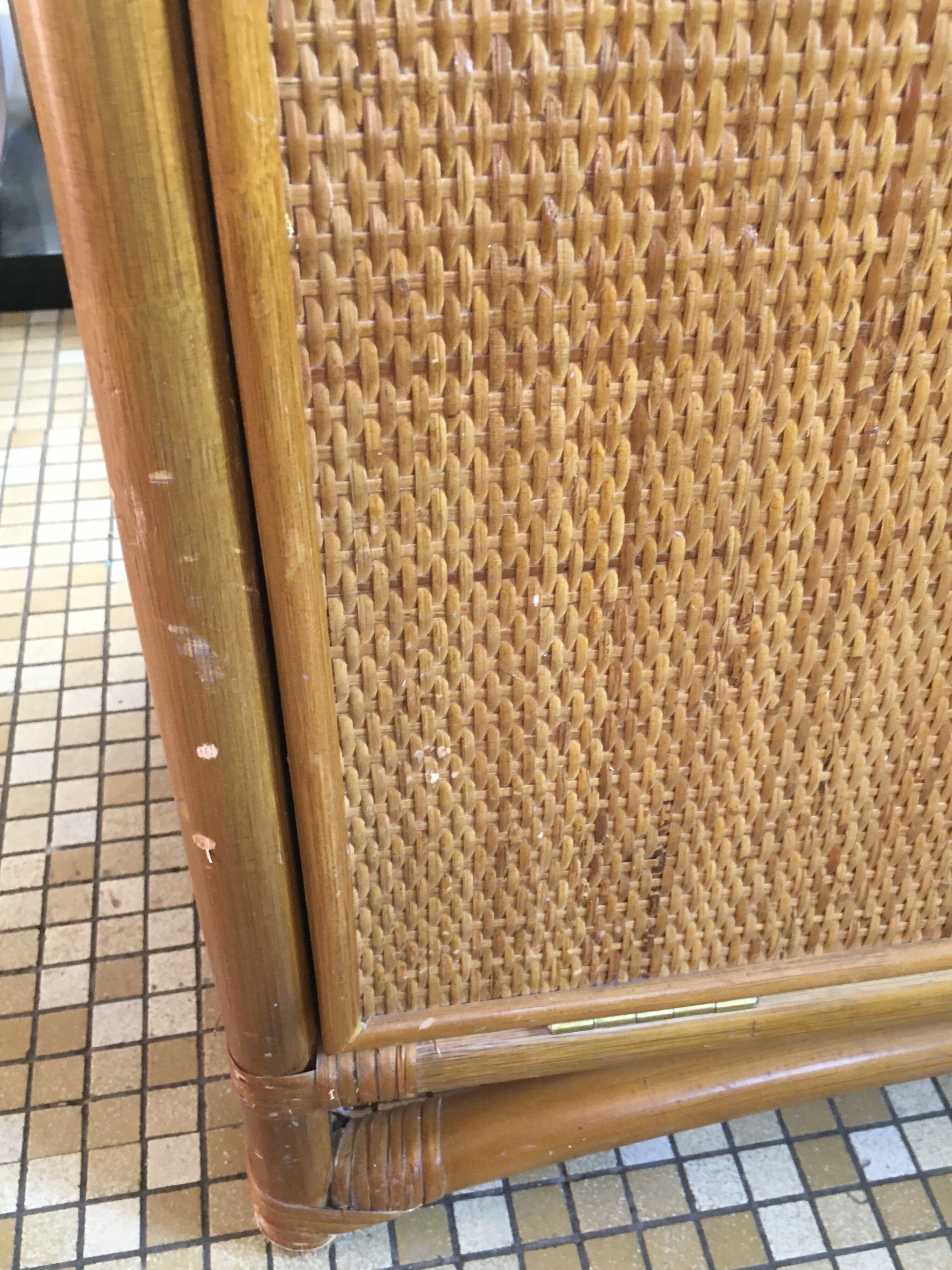 Low rattan furniture