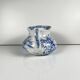 Chubby pitcher, old toilet jug KG Lunéville, blue flower pattern, late 19th to early 20th century.