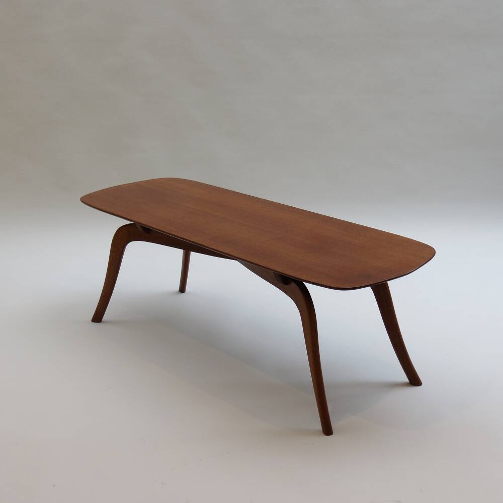 1950s Mid-Century Swedish Mahogany Coffee Table