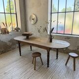 Oval farmhouse table 250cm pine
