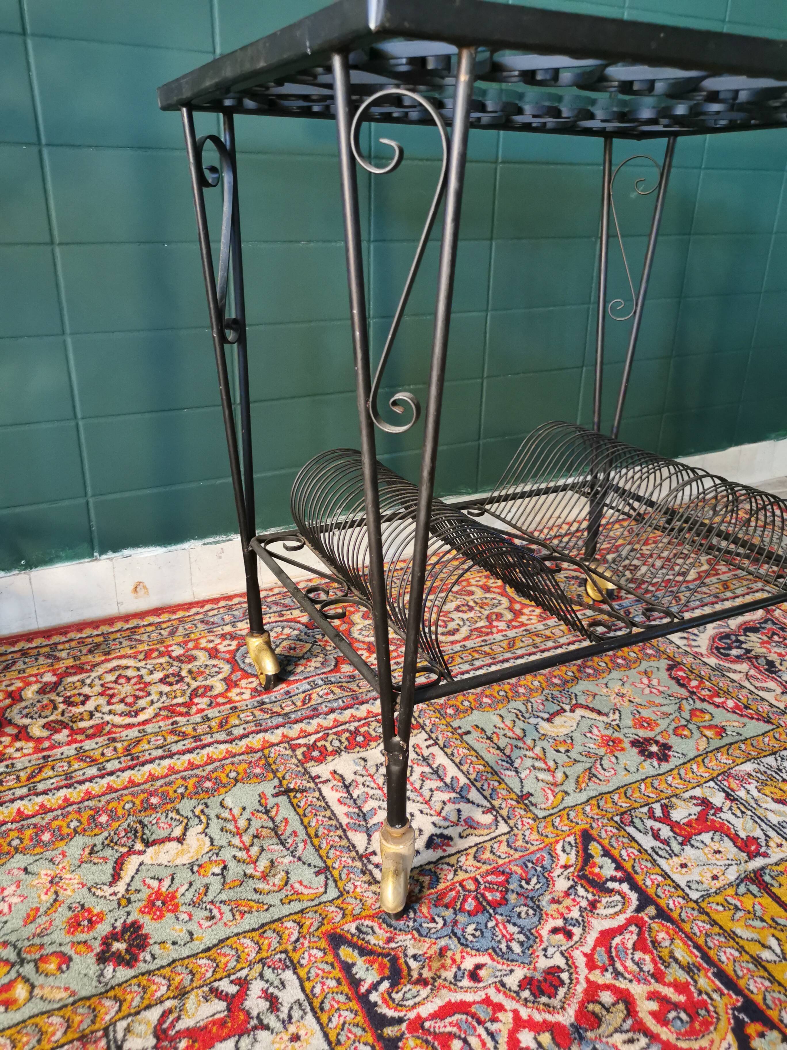 Porte vynile en fer forgé modèle cœur