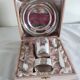 Set of timpani baptism silver metal vintage