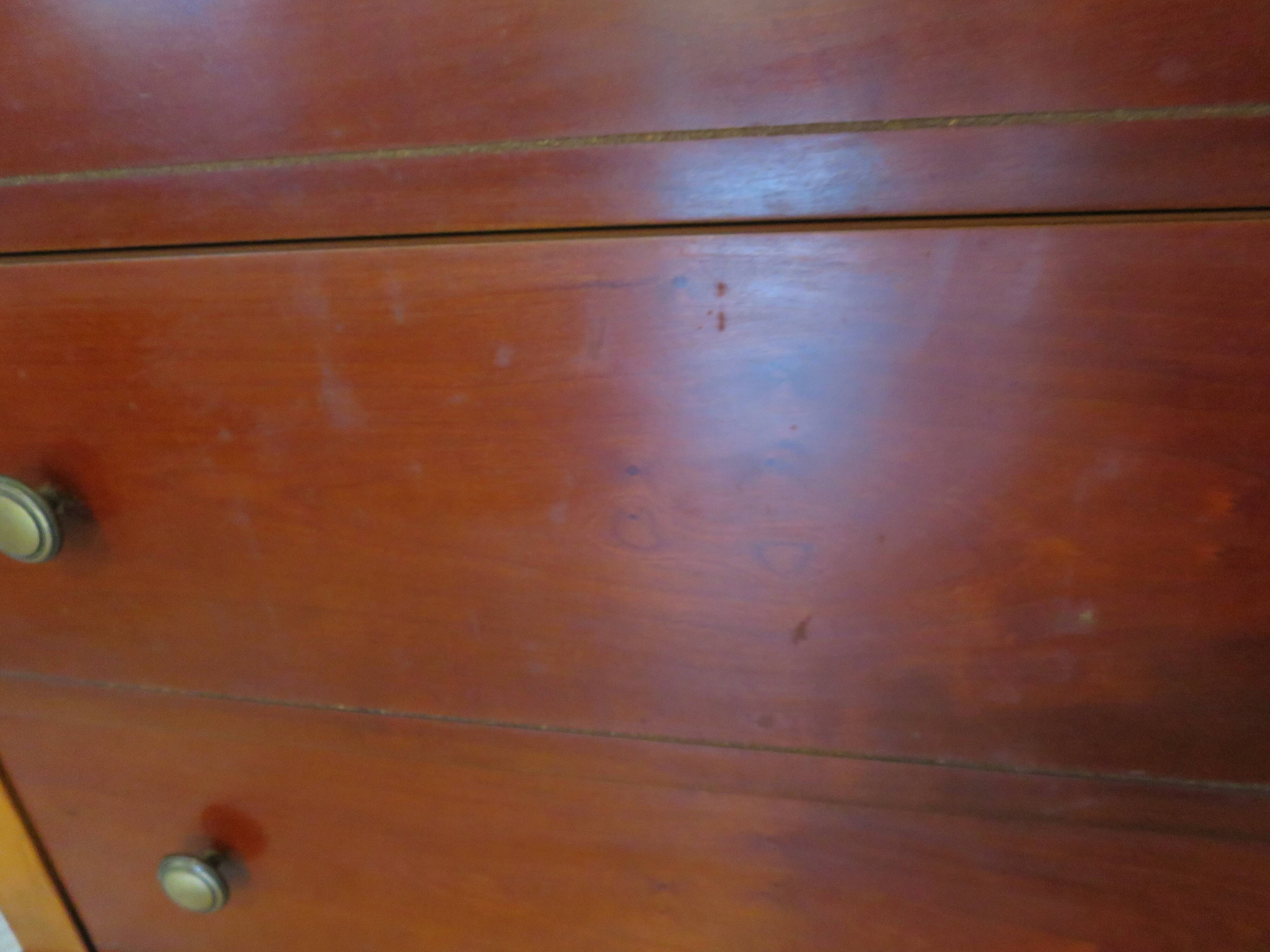 3-drawer chest of drawers with ogee - Louis Philippe style - 80s