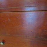 3-drawer chest of drawers with ogee - Louis Philippe style - 80s