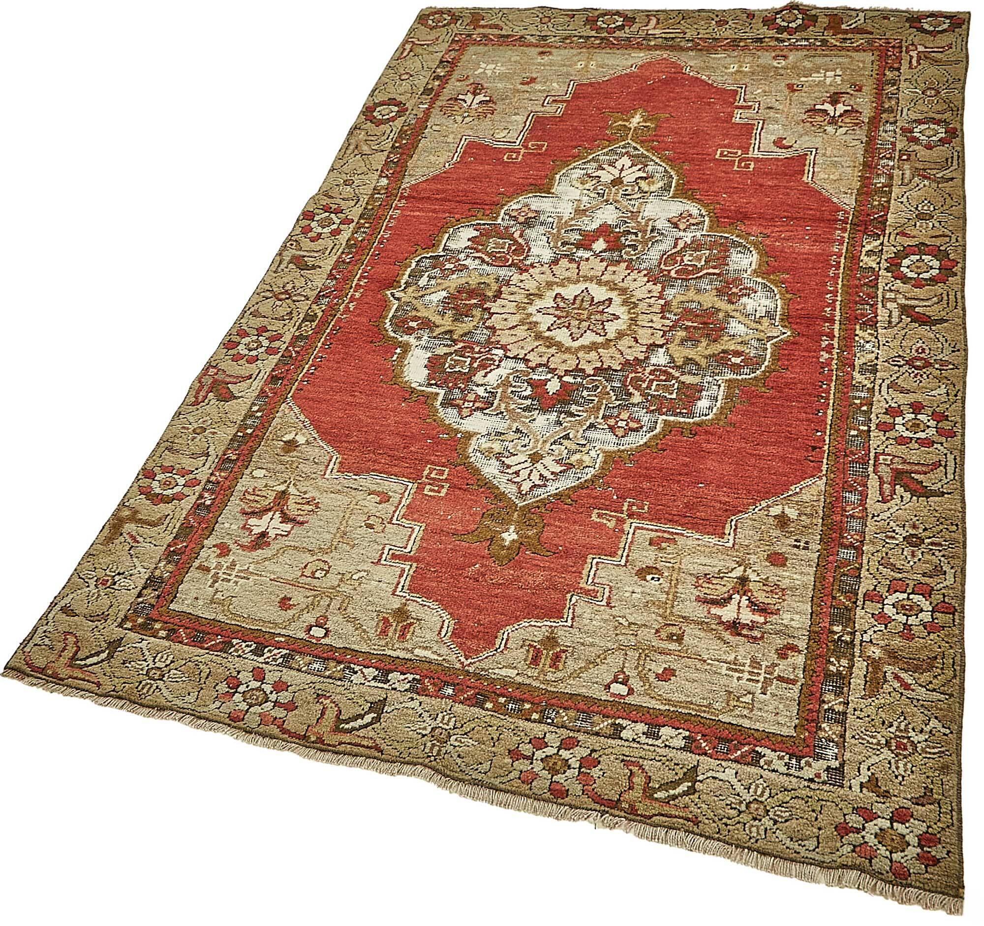 Turkish Vintage Anatolian Rug 112 cm x 187 cm
