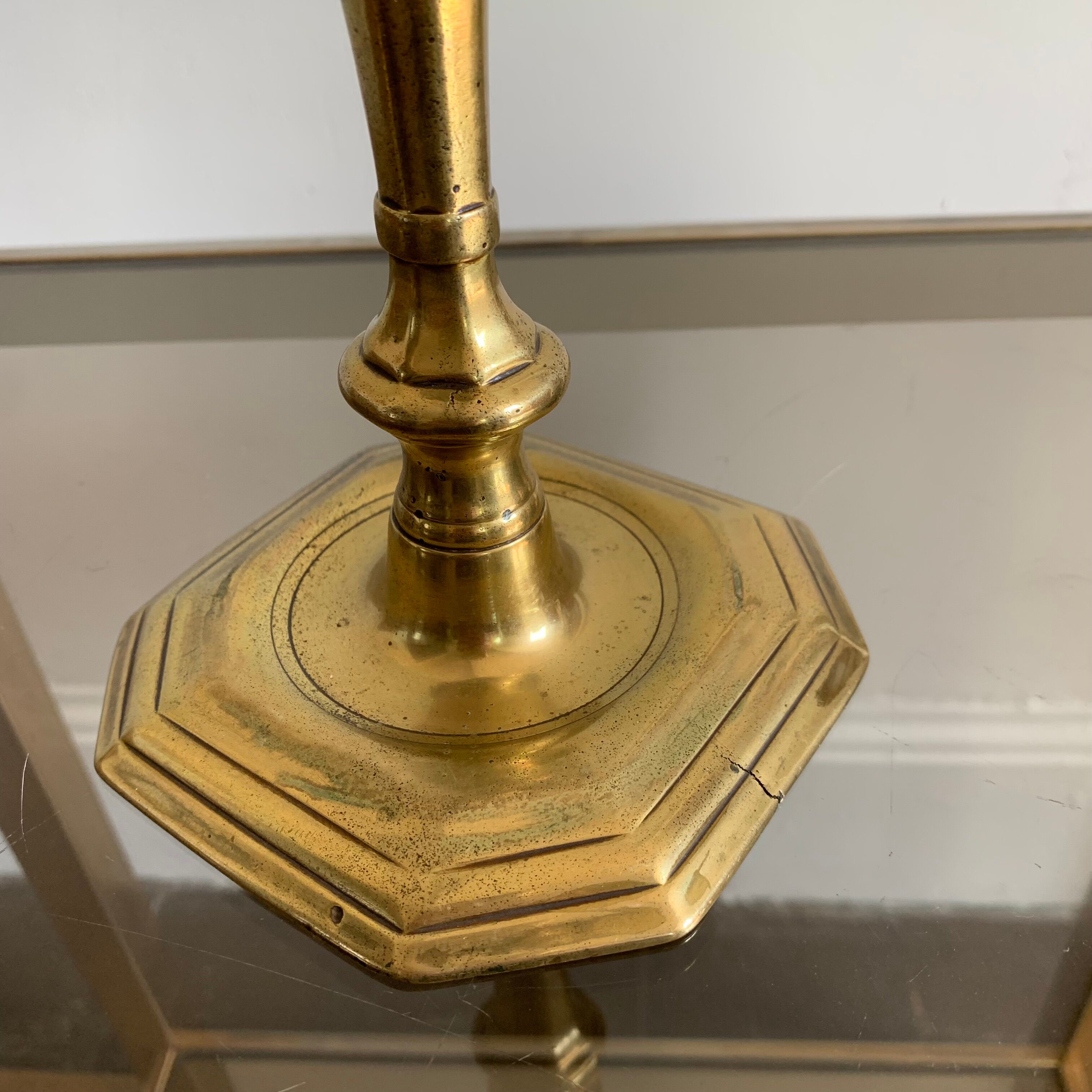 Brass candle holder