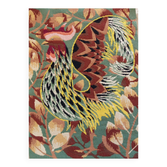 Vintage canvas tapestry "Rooster"