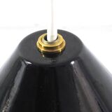 Arne Jacobsen Poulsen black 1960s billiard pendant