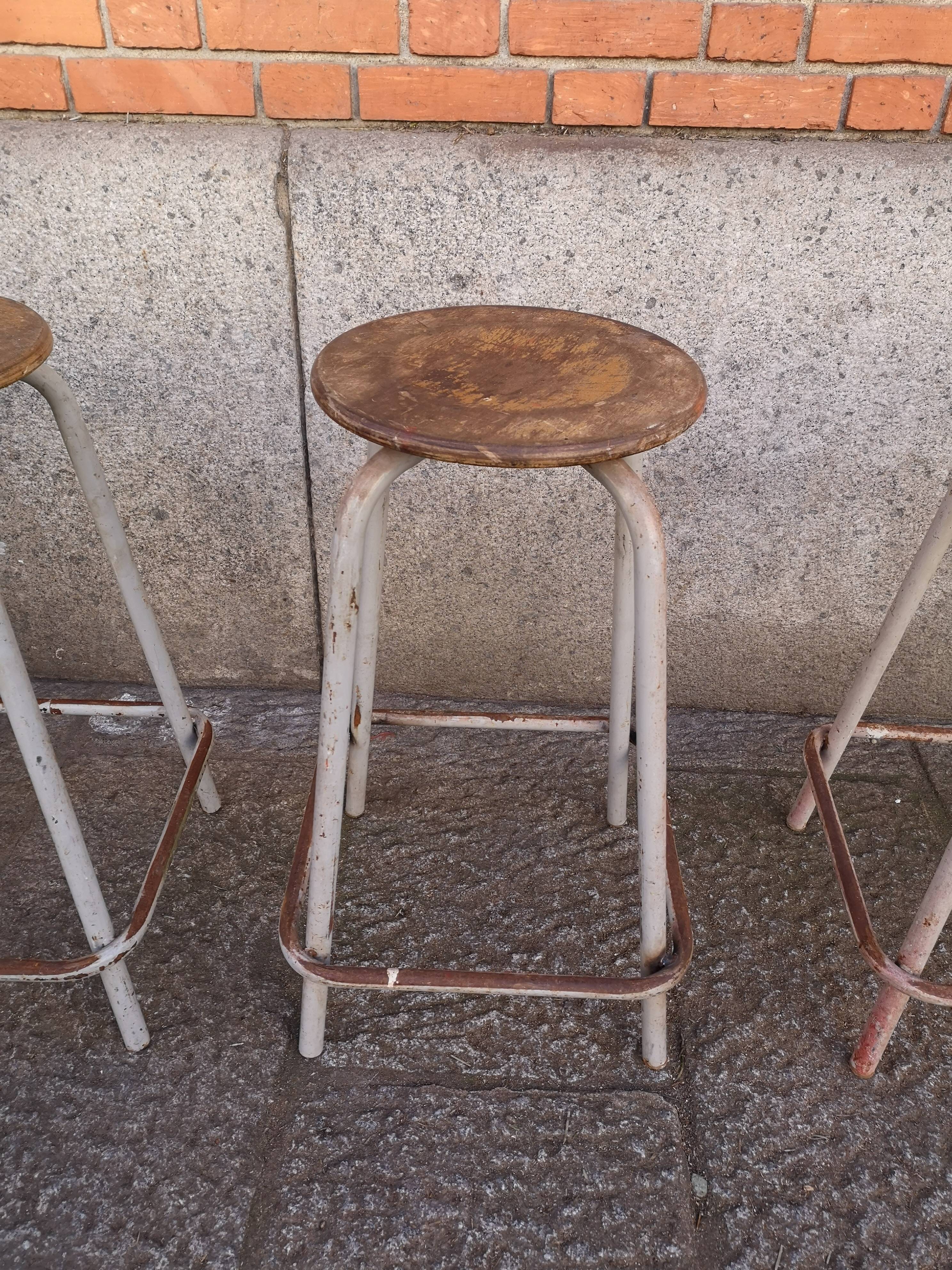 3 workshop stools