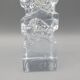Moulded glass soliflore vase - Ingrid Glashette - 1970s