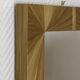 Miroir avec cadre en marqueterie de paille