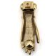 Brass door knocker in the shape of a hand, 1970s.
