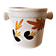 Ice bucket, ceramic ice cubes from Poteries du Marais, flower design.