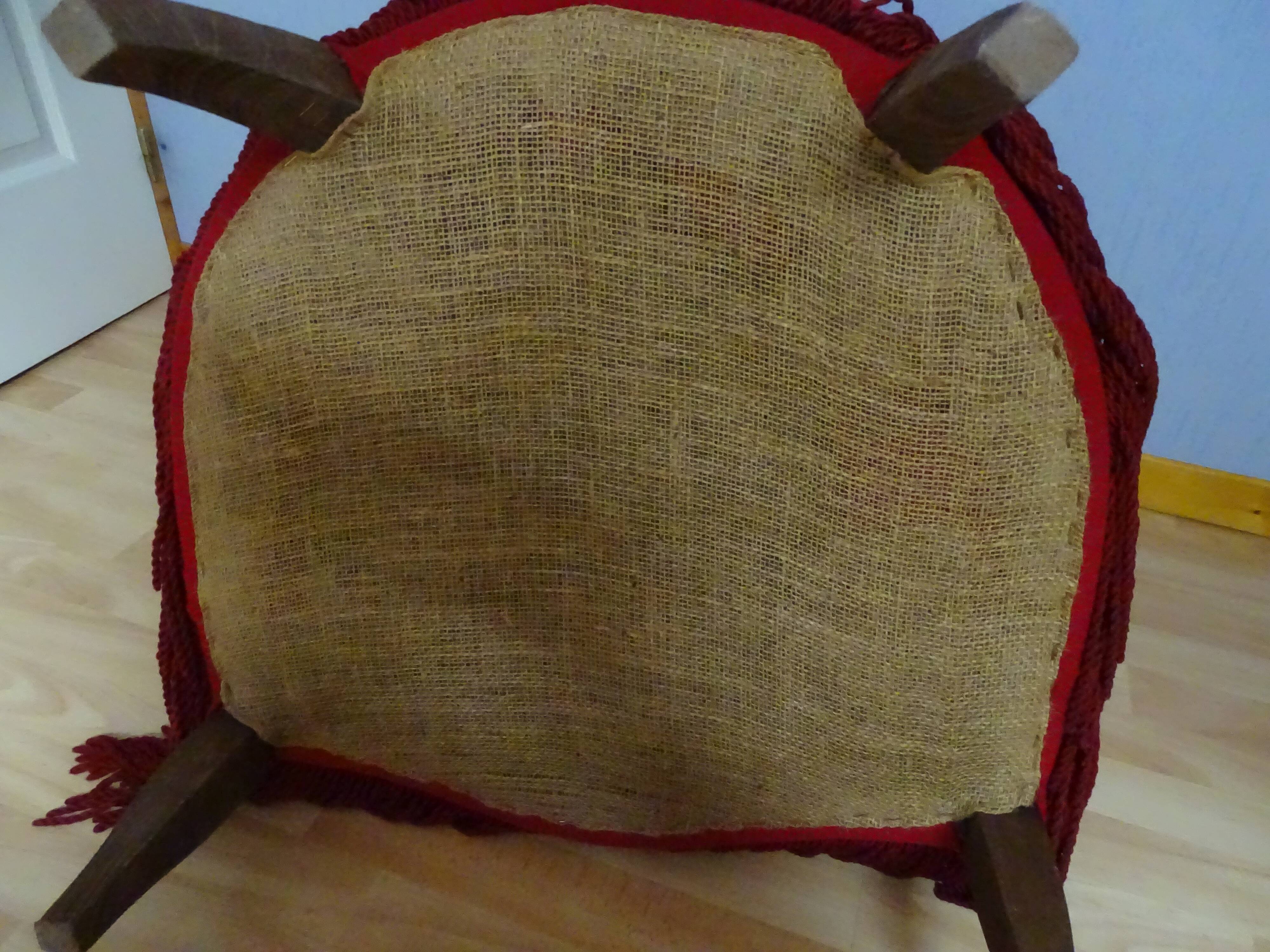 Red toad armchair vintage top