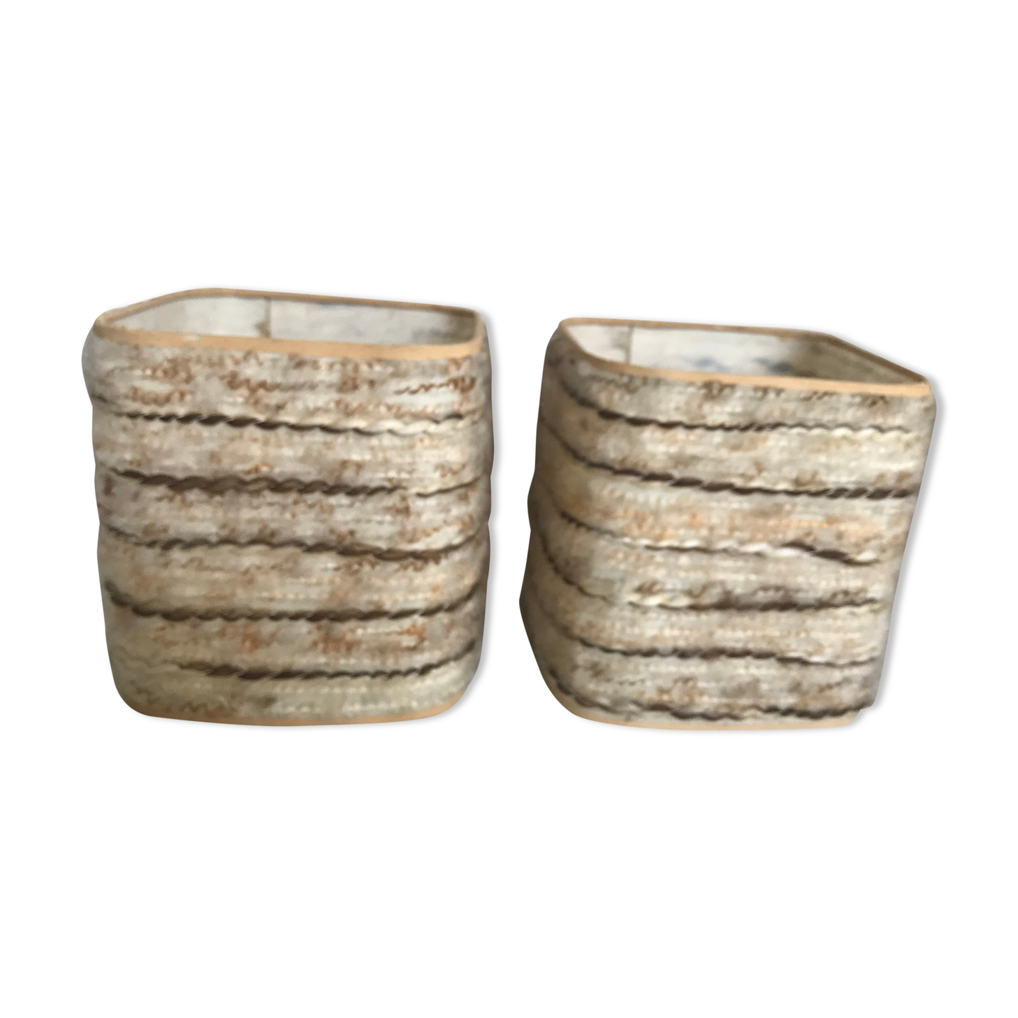 Pair of vintage lampshades 15x15