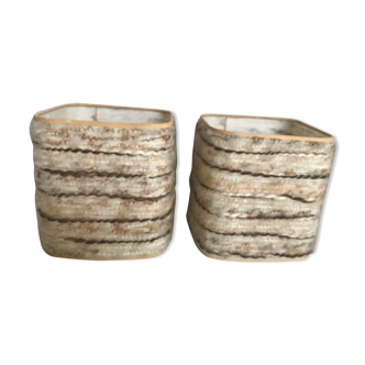 Pair of vintage lampshades 15x15