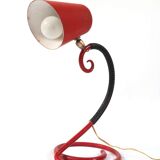 Red spiral cocotte lamp