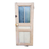 Old fir glass door