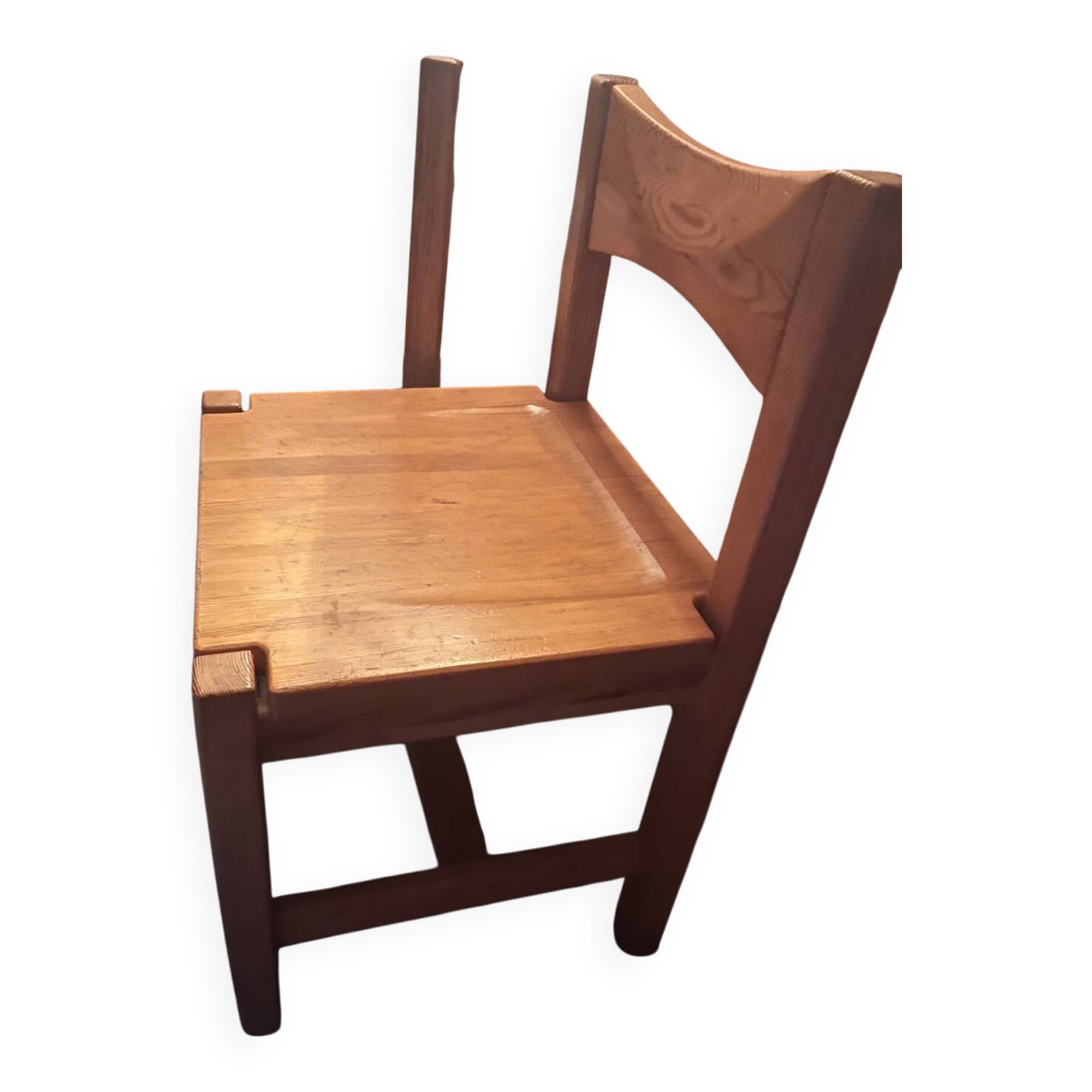 Set of 4 “Hongisto” chairs in solid pine – Ilmari Tapiovaara / Lauk