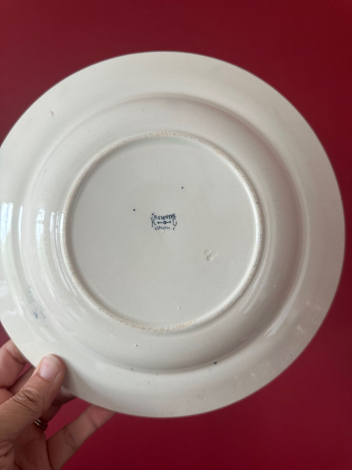 Assiettes creuses terre de fer