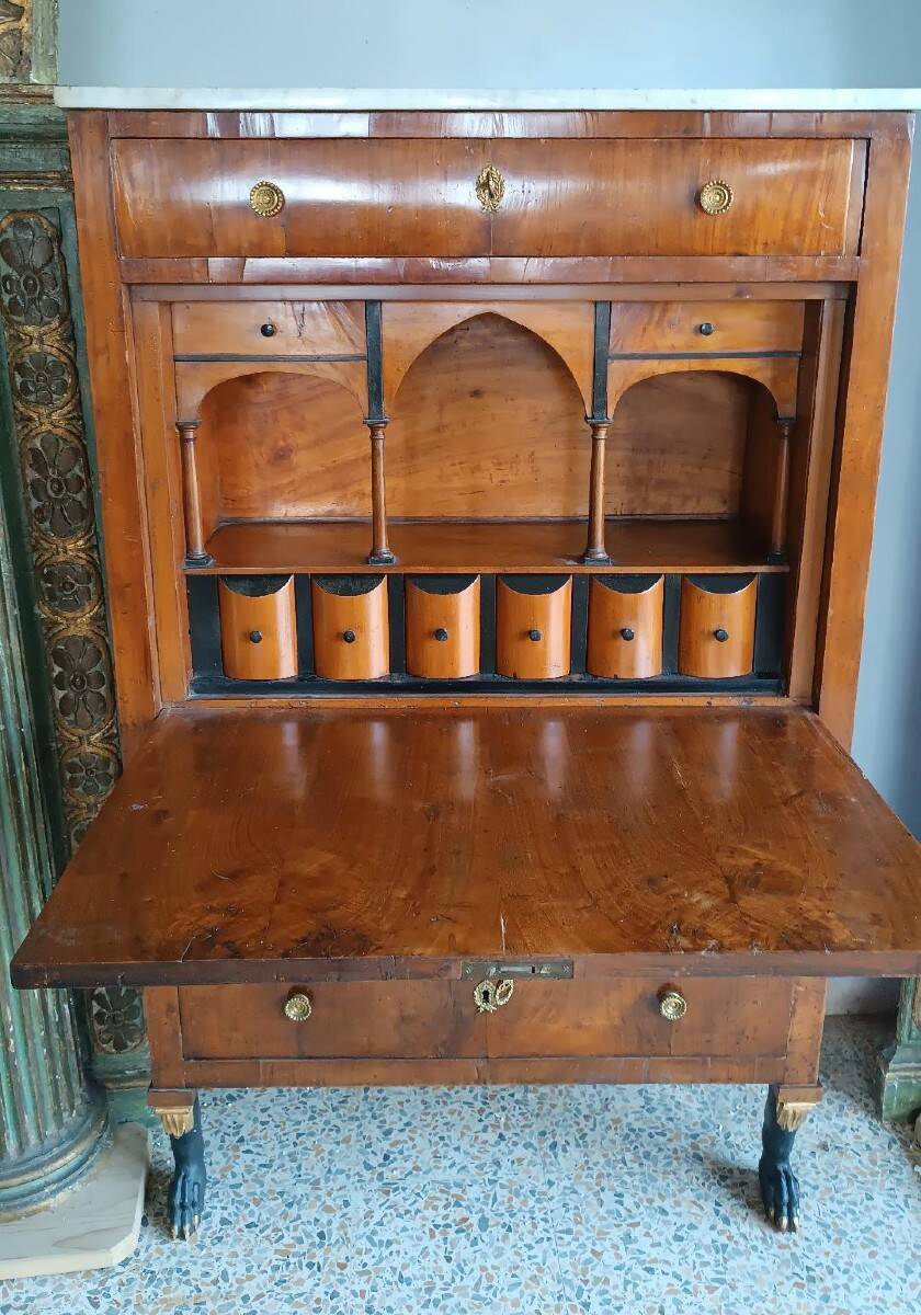 Original early 19th century Empire secretary - Lucca, Tuscany